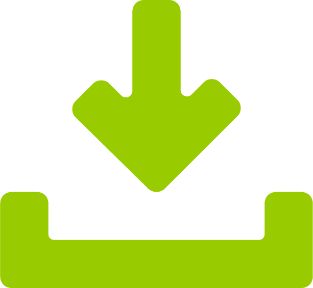 icone telechargement vert